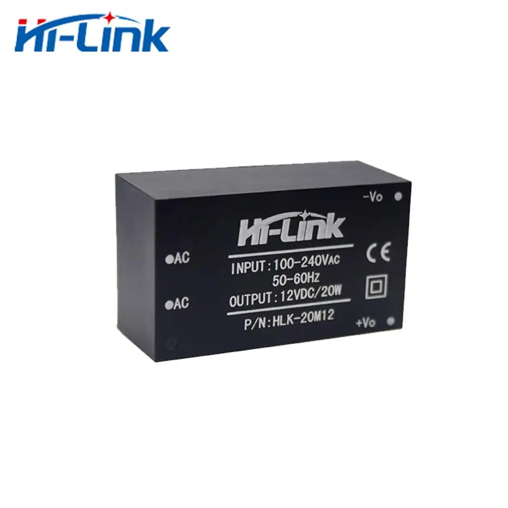 Бесплатная доставка 20 Вт 12 в выходной AC DC интеллектуальный модуль питания Hi Link М12