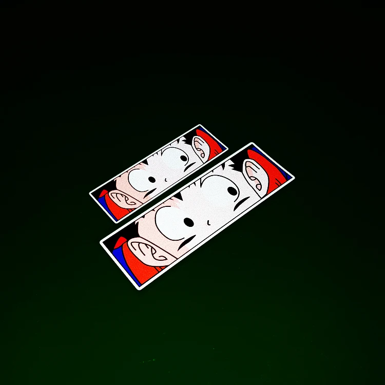 

1PCS Car Styling Classic Anime Funny Peeping Eyes Cartoon Bicycle Helmet Decorate Stickers