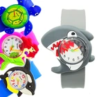 Часы детские электронные кварцевые с изображением черепахирусалки, на возраст 2-9 лет