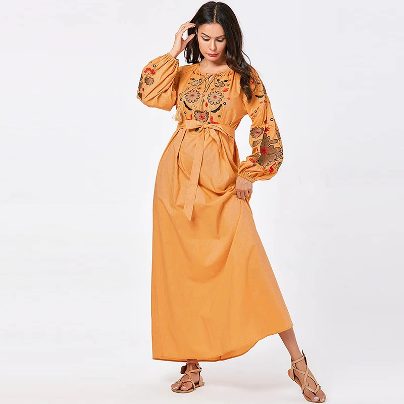 Дубай Abaya турецкий хиджаб мусульманское платье кафтан мусульманская одежда