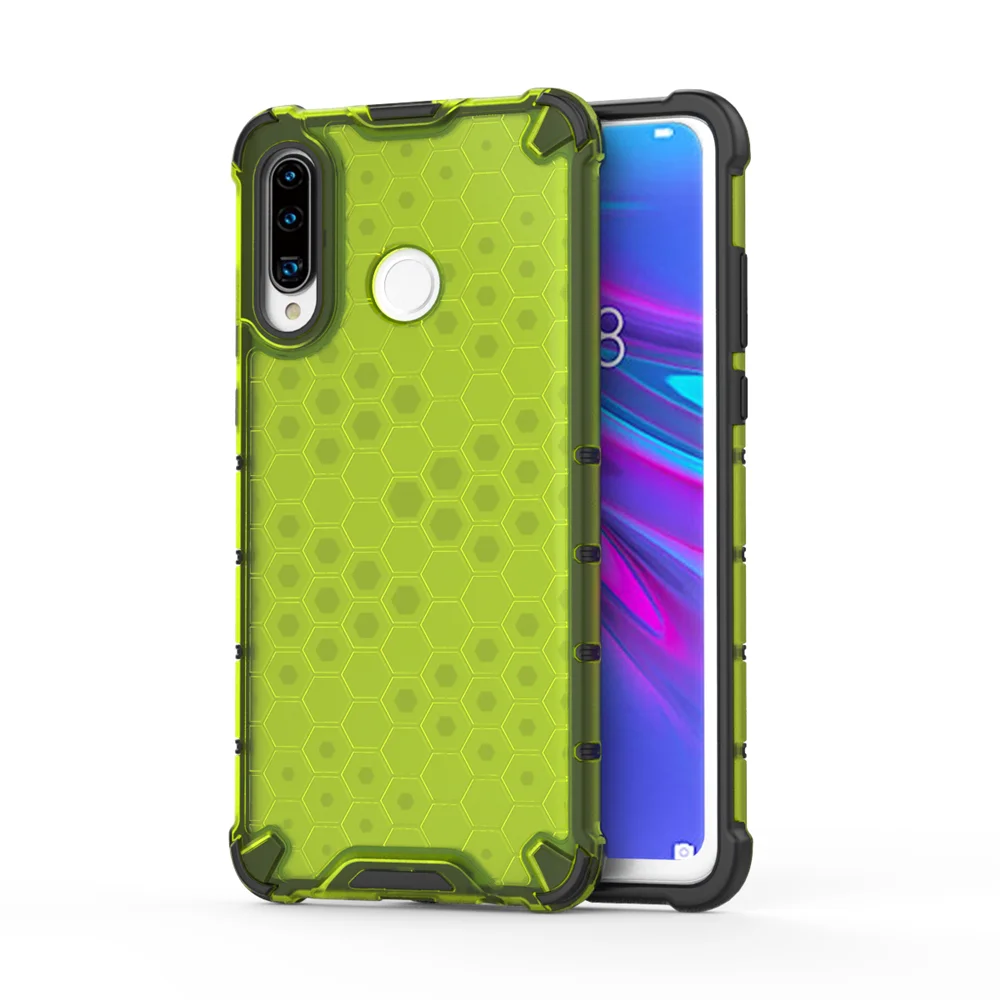 Зеленый Новая прозрачная прочная гибридная Защита Чехол для huawei P30 Lite Pro mate 20 Pro 20X Y6 Y7 Y9 чехол полупрозрачный Funda(XS0514 - Цвет: Зеленый