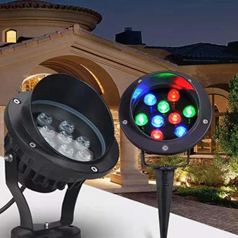 Colorful Tree Light Waterproof Led Underground Light Outdoor Gazebo Garden Spotlight RGB Lawn Lights Path 15W 18W 12V 24V 220V