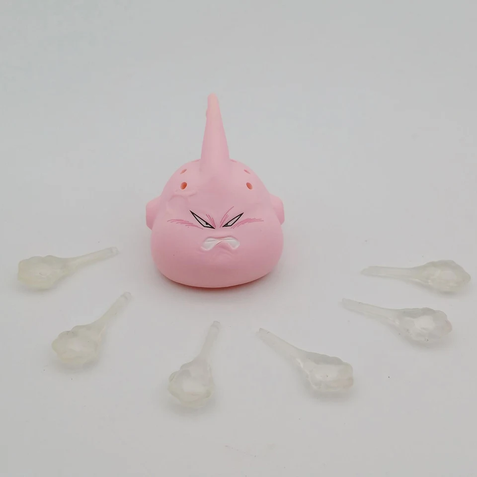 Set Tronzo Dragon Ball Super SHF Majin Buu Zen Ver. Замена сердитая голова резной эффект дыма аксессуары фигурка модель игрушки подарок - Цвет: Set