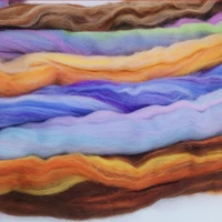 blended roving 100g 24 colors needle felting wool roving wool merino mixed natural wool roving for needle felting kit