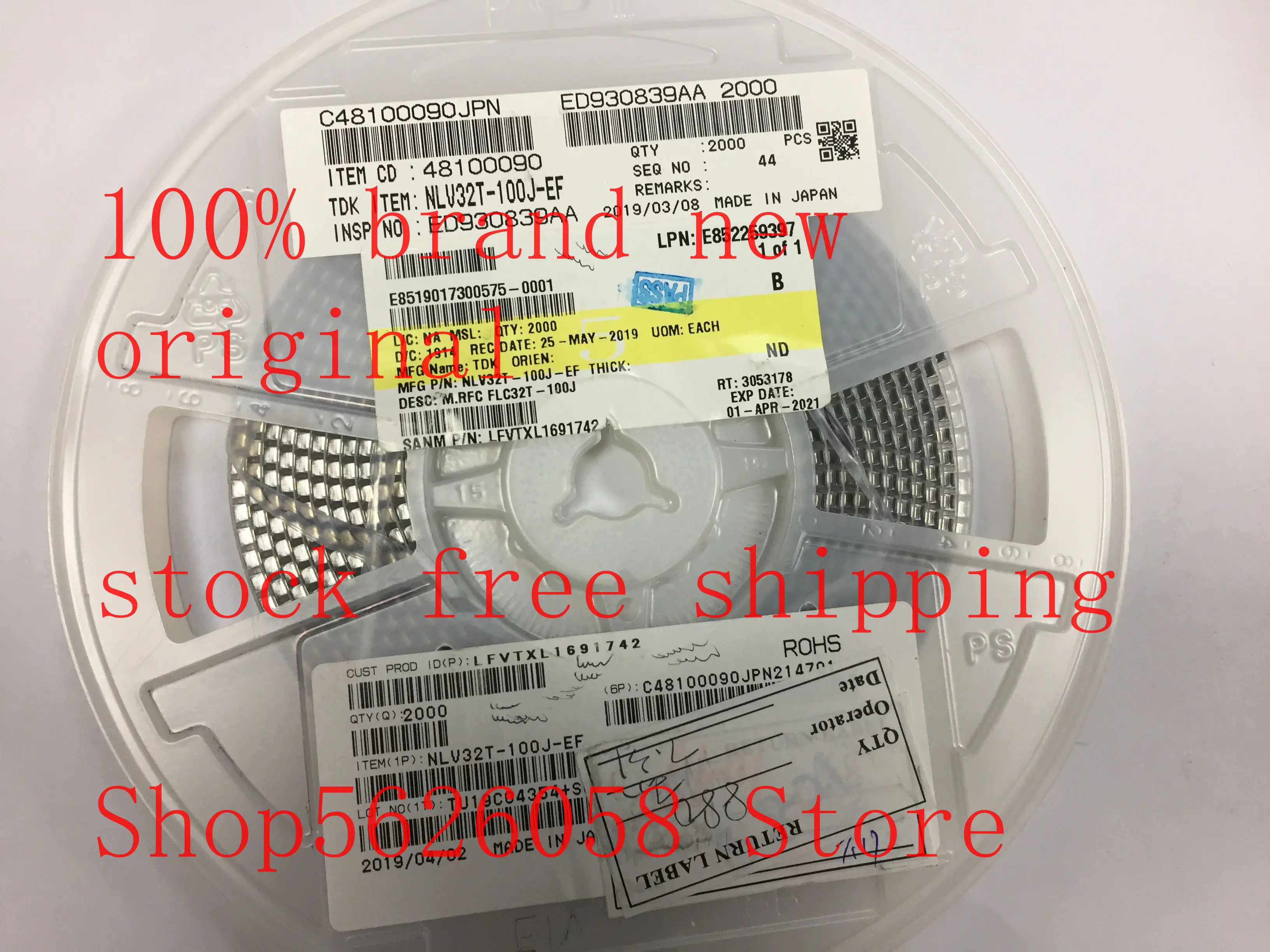 NLV32T 100J EF SMD 100% Новый оригинальный 50 шт./лот в наличии|Умные розетки| |