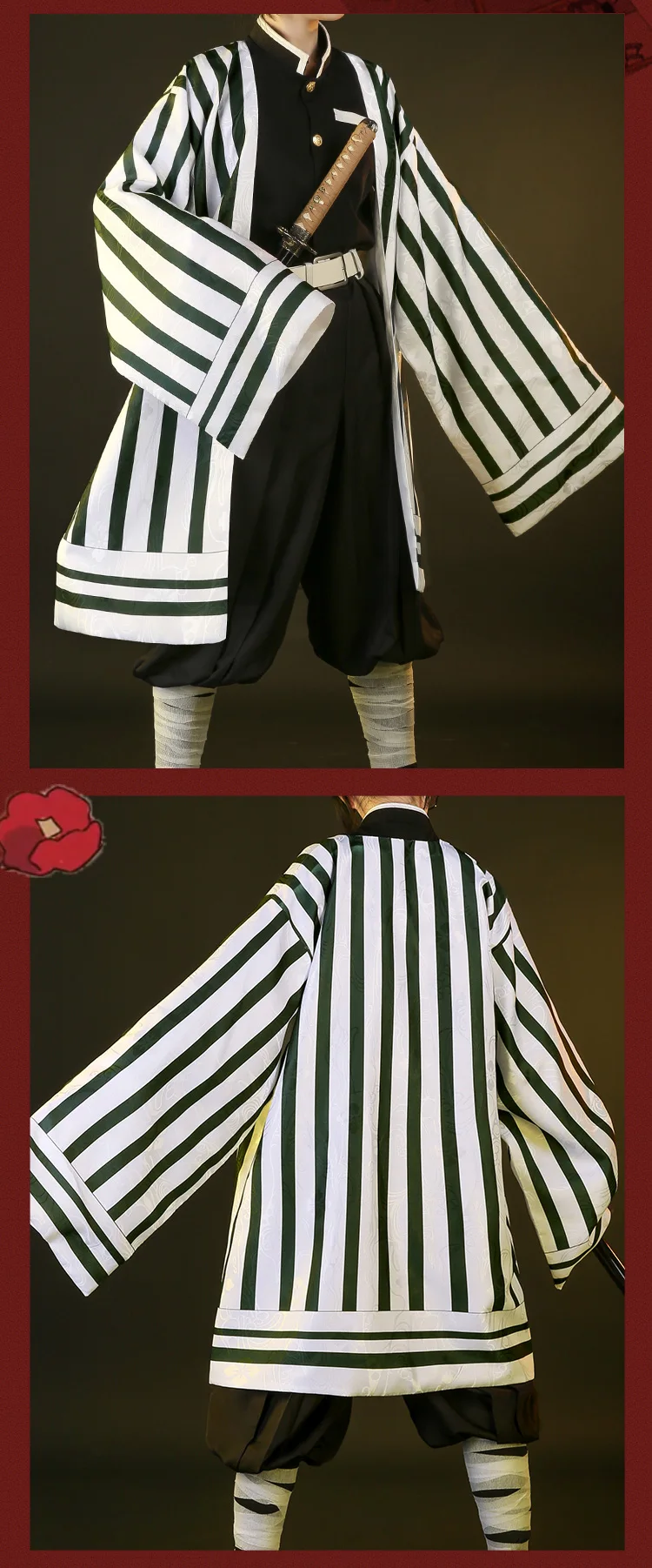 Аниме «Demon Slayer Kimetsu no Yaiba Tokitou Muichirou Kochou Shinobu Kanroji Mitsuri Tsuyuri Kanawo»; костюм для косплея; боевой костюм