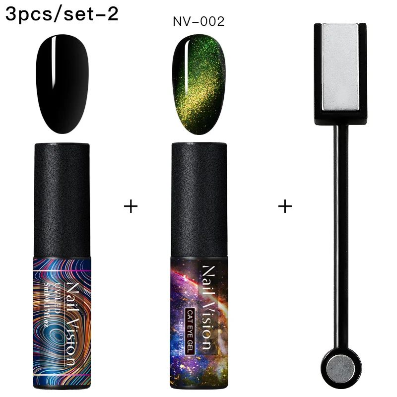 Nail Vision 5 мл Гель-лак для ногтей с эффектом «кошачий глаз» лак Хамелеон для использования с магнитом УФ Гель-лак для ногтей Фиолетовый Синий замочить от УФ светодиодный Гель-лак для ногтей - Цвет: EEZH07364