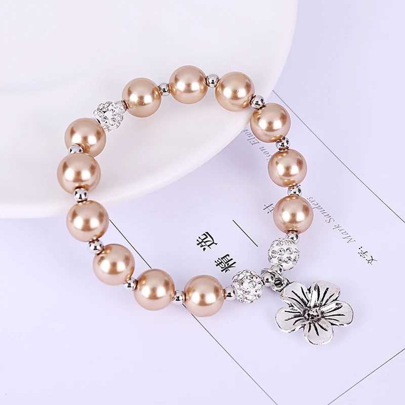 Женский жемчужный браслет ручной работы с бусинами и кристаллами 2019|Браслеты| |