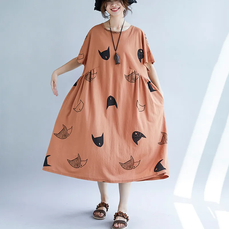 Большие размеры 4XL летние женские модные элегантные топы с мультяшным принтом