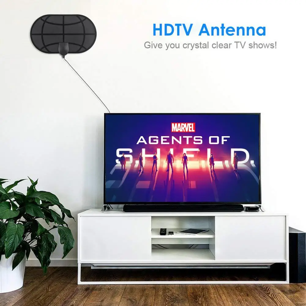 

European And American New Hd 4k Atsc/dvb-t2 Universal Indoor Mini Digital Tv Antenna Iptv