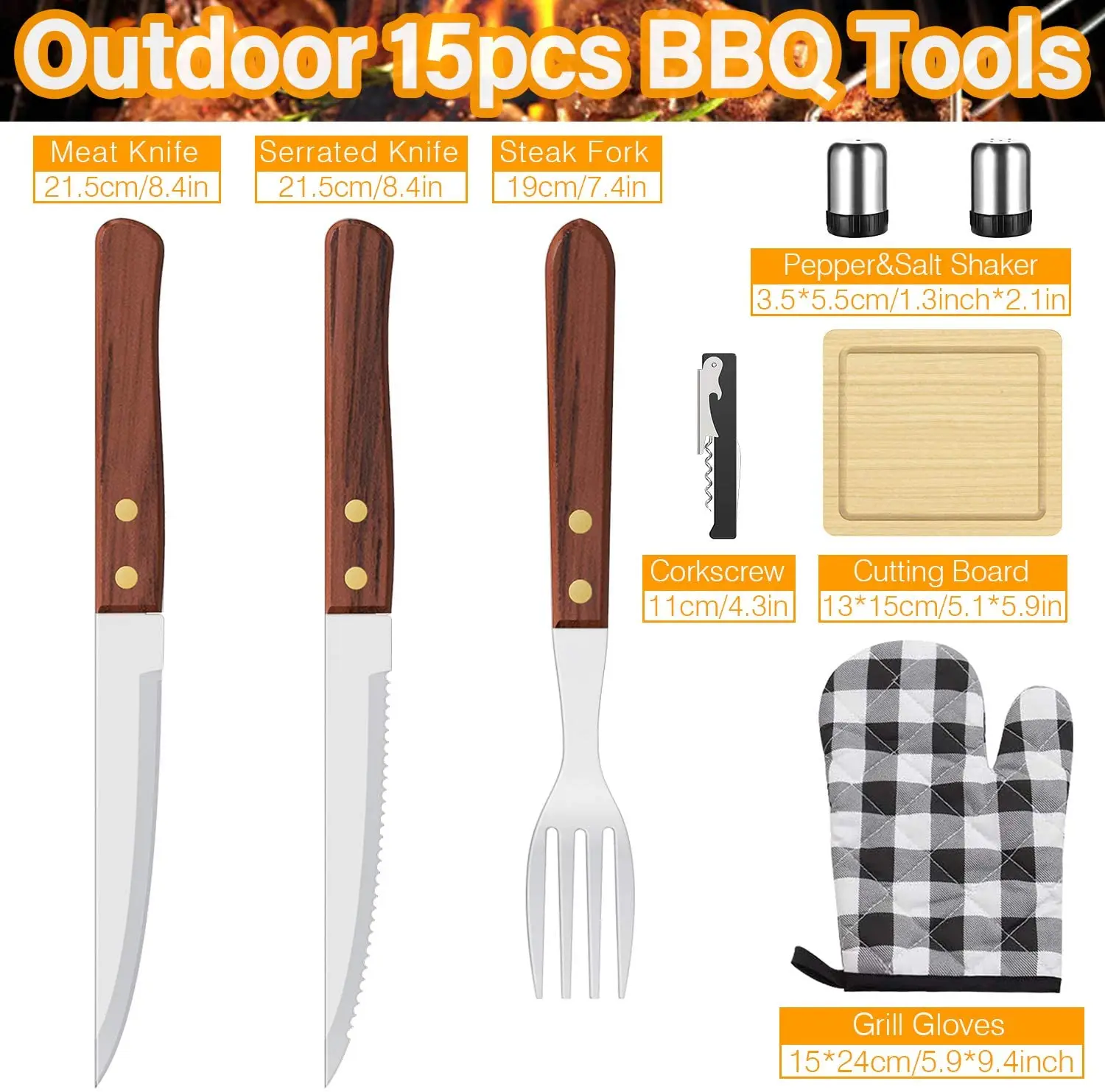 AISITIN-accesorios para parrilla de barbacoa con bolsa aislante, conjunto de herramientas de acero inoxidable para parrilla de barbacoa, accesorios para parrilla-2