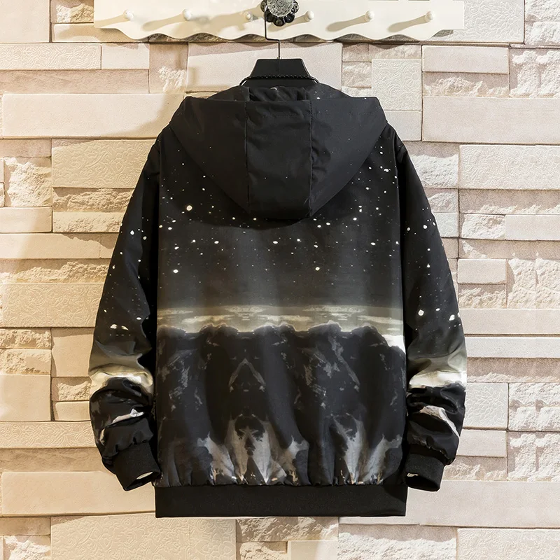 

2020 Spring Autumn Mens Jackets and Coats Streetwear Hip Hop Jackets Casual Hooded Brand High Quality Bomber Jacket Windbreaker
