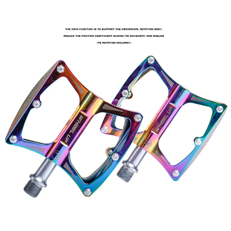 

Ultralight Aluminum Alloy Bicycle Pedals MTB Rainbow Mountain Road Cycling Bike Pedals Mountain bicycle parts