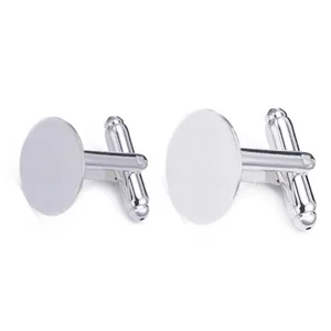 20 шт., 10-25 мм, круглые посеребренные запонки из родиевого сплава для самостоятельного изготовления ювелирных изделий