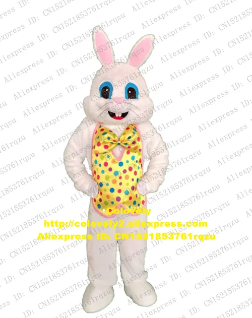 Плюшевый розовый Пасхальный кролик заяц талисман костюм для взрослых мультяшный
