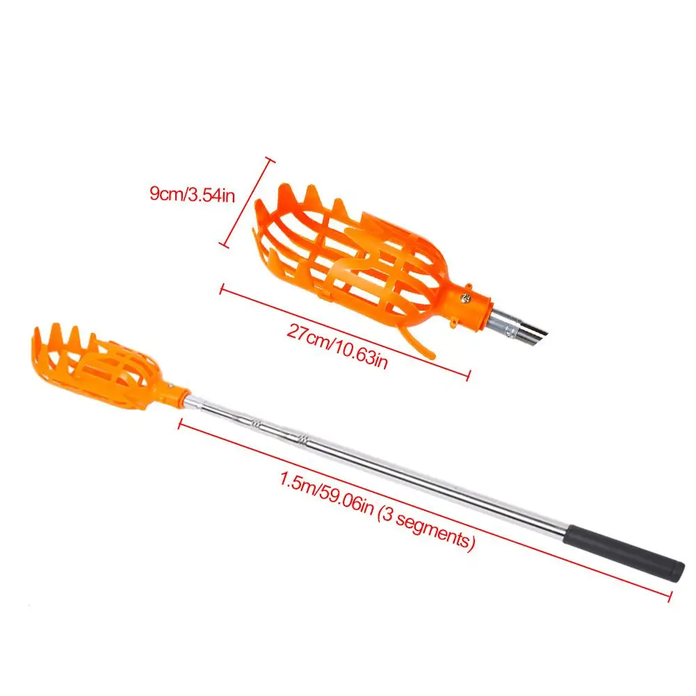 

Plastic Fruit Picker Basket Head Labor Saving Tool Fruits Catcher Harvest Picking Apple Mango Pear Peach Mango Kiwi Lemon Cherry