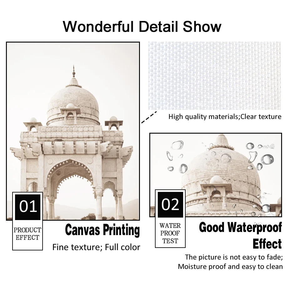 Beige Reed Flower Arabic Mosque Door Muslim Islamic Wall Art Canvas Painting Posters And Prints Pictures For Bedroom Decor | Дом и сад