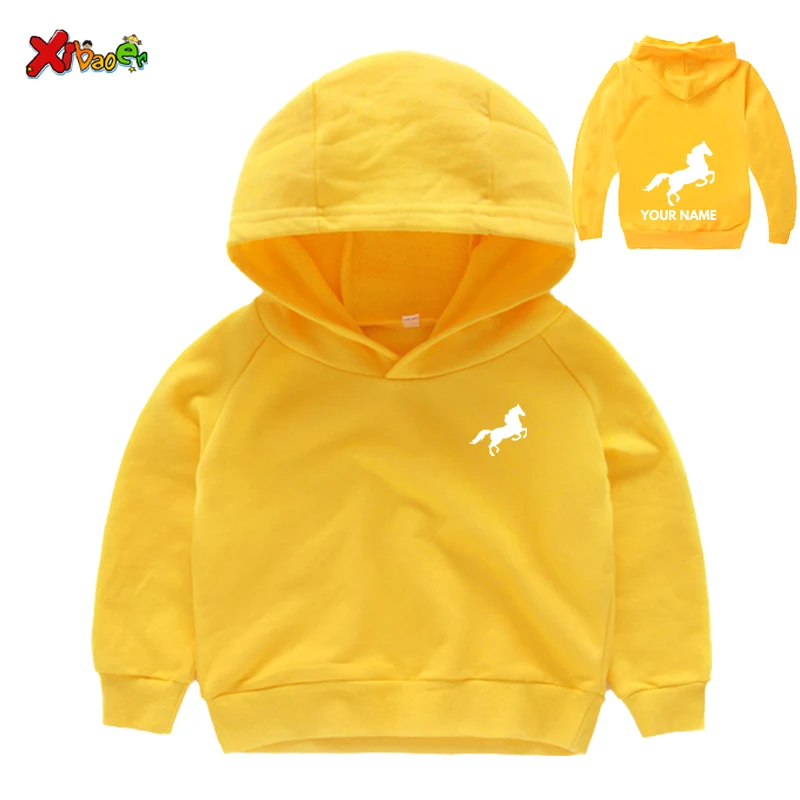 Hoodie Girls Kids Hooded Sweatshirts Children's Hoodies Hoodies Personalised Horse Riding Hoodie Gift for Boys Kids Sweatshirts