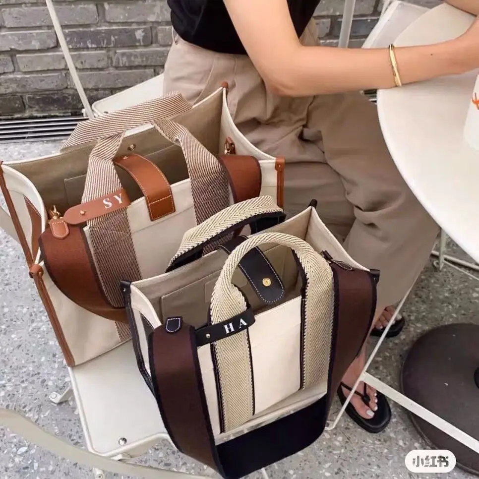 

Japanese Korean Canvas Casual Handbags for Women Candy Ladies Shoulder Bags Weekender Travel Girls Tote Panelled Crossbody Bag