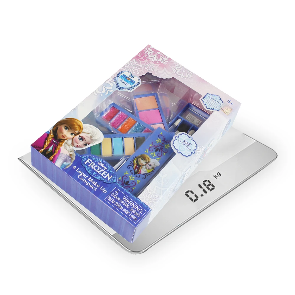 

Disney Frozen 5-Layers Children's Cosmetics Princess Makeup Box Set Safe Non-toxic Girl House Makeup Toys Kid Christmas Gift Box