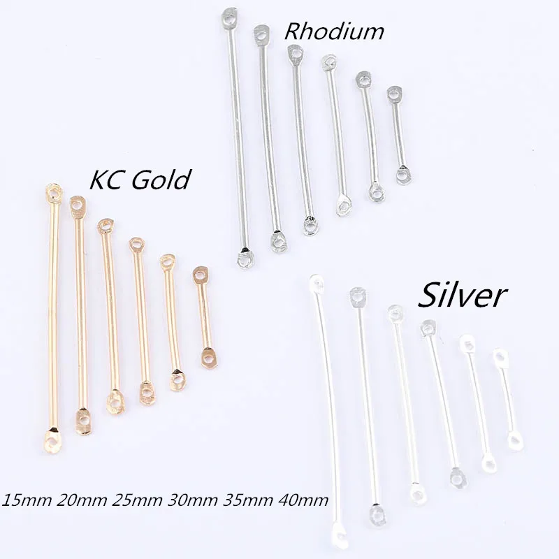 

50pcs/Lot Double Cylinder Connecting Rod Metal Earrings Ear Clip Ear Hook DIY Handmade Ear Jewelry Materials Accessories