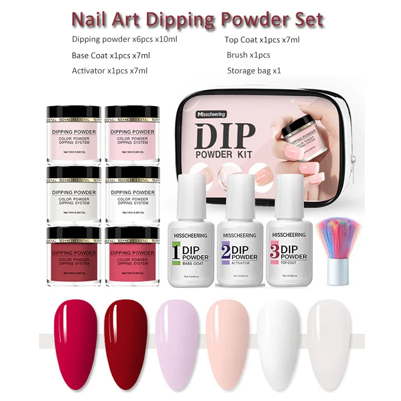 Набор пудры для маникюра дизайна ногтей просачивающаяся пудра активатор основы