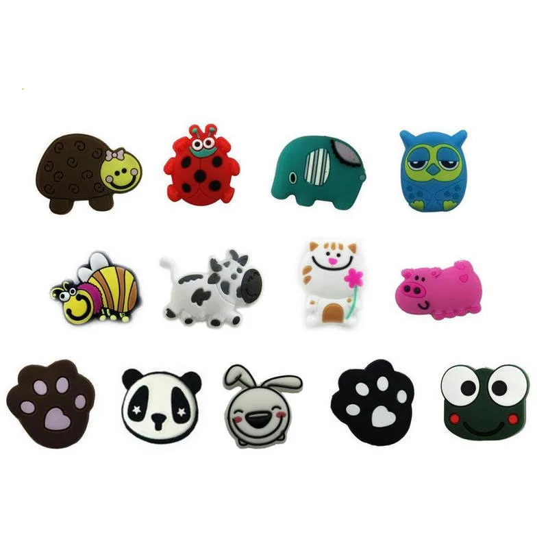 

Cartoon Animals 10pcs/lot Tennis Racket Damper Tenis Racquet Vibration Dampeners Raqueta Tennis Shock Absorber Silica Gel Damper