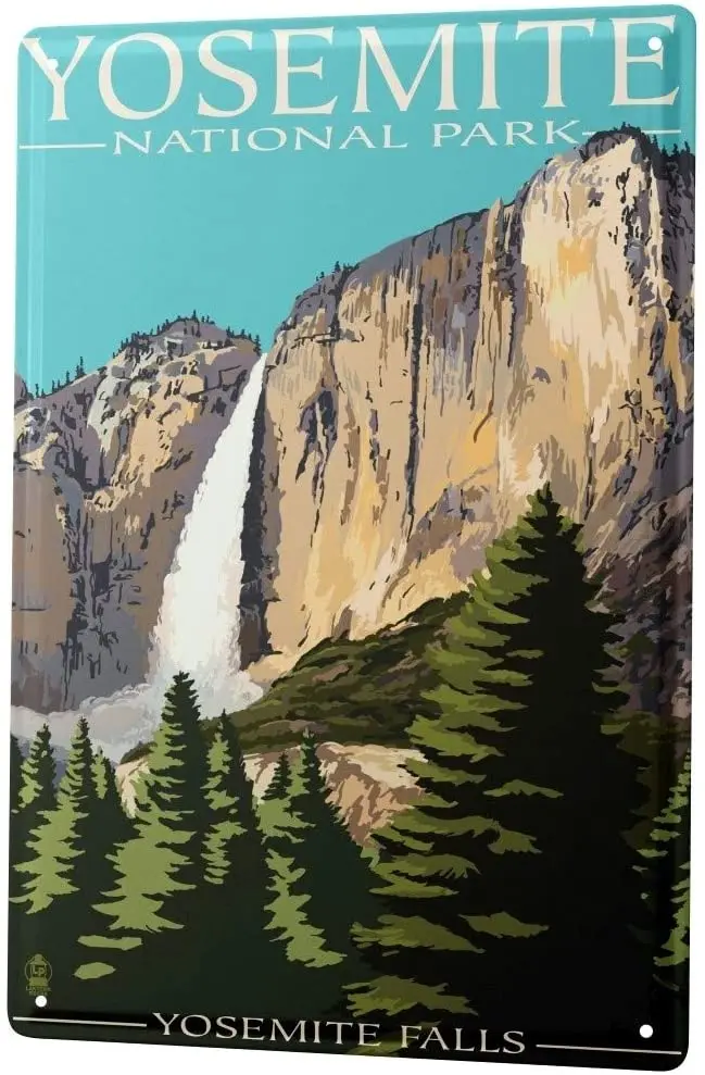 

С 2004 года, жестяная металлическая пластина, декоративная табличка, домашний декор, таблички Adventurer Yosemite