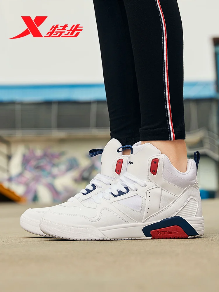 Xtep/женские модные разноцветные кроссовки Бархатная Повседневная прогулочная