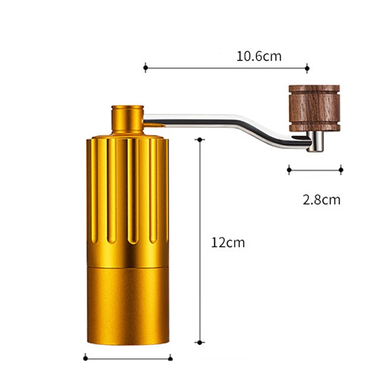 売却 ミニステンレス鋼のコーヒーグラインダー手マニュアル手作りコーヒー豆バリグラインダーミルキッチンツールグラインダー