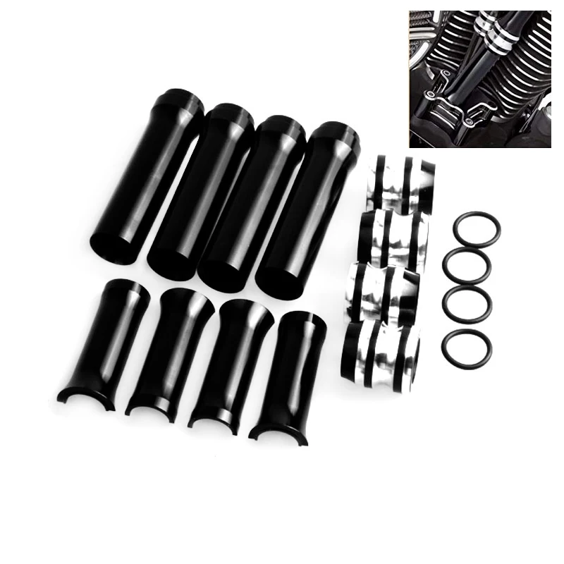 Мотоциклетные толкателя крышки труб Нижняя пластина для Harley Dyna Touring Twin Cam 99 17 2001 2008