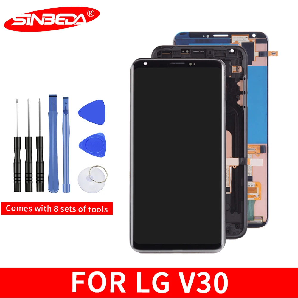Sinbeda 6 0 &quotOLED для LG V30 H930 ЖК-дисплей сенсорный экран с рамкой дигитайзер в сборе LCD