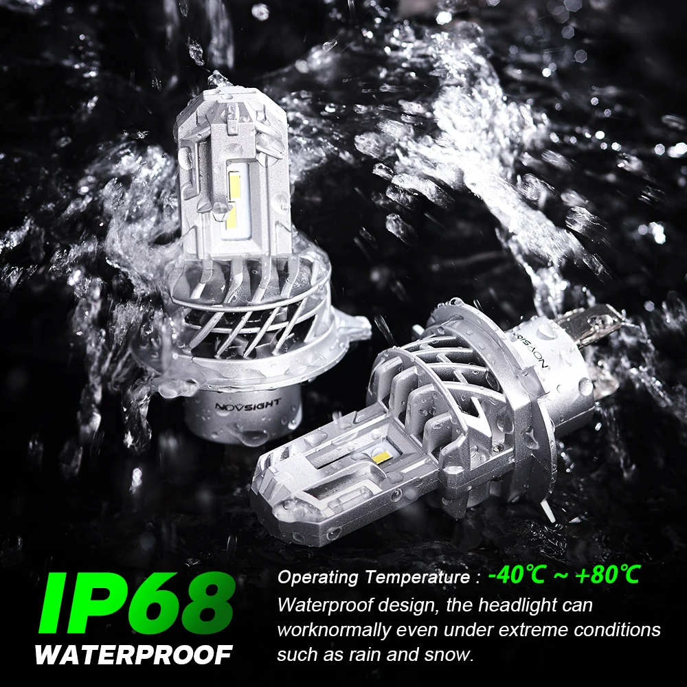 

NOVSIGHT H4 Car Headlight Bulbs mini H11 LED h7 H8 HB3 9005 HB4 9006 diode motorcycle fog lamps 6000K nebbia luces led para auto