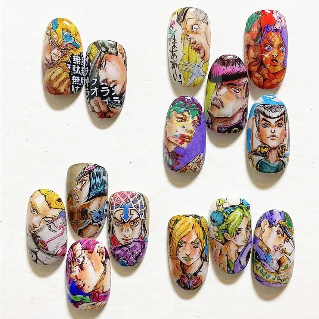 

TSC-241-251-261-271-191 cute SUPER slider JO HERO stone age 3d nail art stickers finished sticker patch