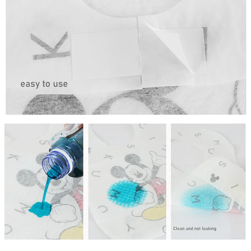 20 шт. Мультяшные детские нагрудники Disney детский нагрудник для безопасности