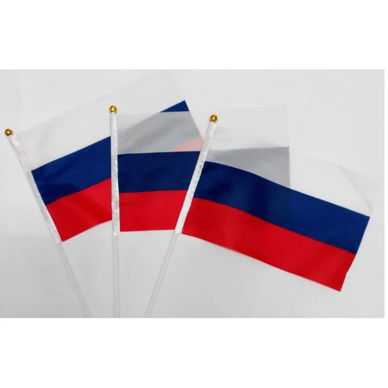 Мини-флаг России круглый Национальный государственный флаг, вечерние украшения для парадов, международный фестиваль