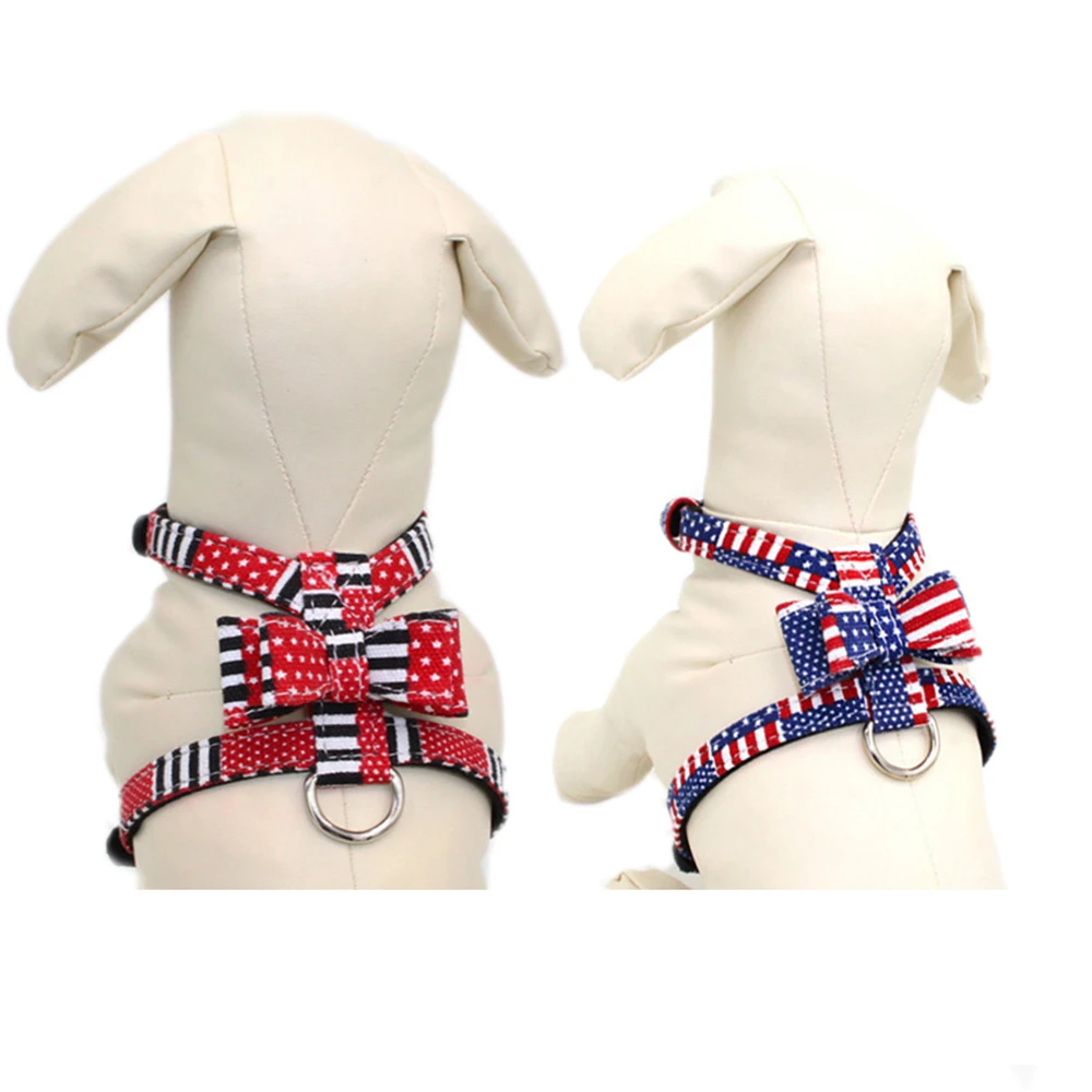Американский флаг элементы кошка Жилет Жгут звезды и полосы ошейник для котенка