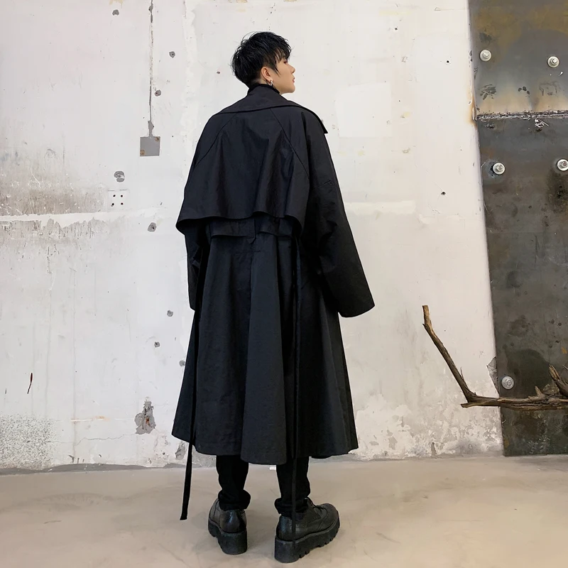 Мужская винтажная уличная куртка в стиле ретро Свободный Повседневный длинный