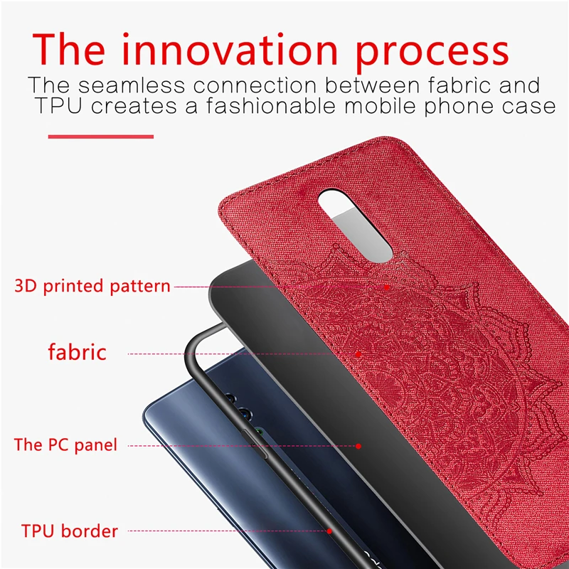 For OPPO Reno Case on for Oppo Cover sFor Coque PCAT00 Bumper Painted 3D Embossing Matte Back Wolfsay | Мобильные телефоны и