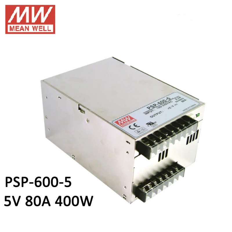 Блок питания MEAN WELL модуль переменного/постоянного тока 5 В 80A 400 Вт с параллельными