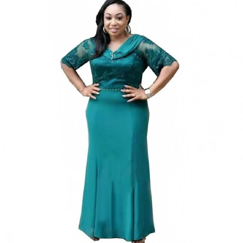 Африканские платья для женщин Dashiki Diamond Bazin Broder Riche сексуальный тонкий короткий