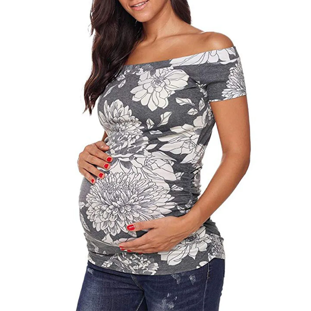 Одежда для грудного вскармливания Милая Повседневная футболка с короткими