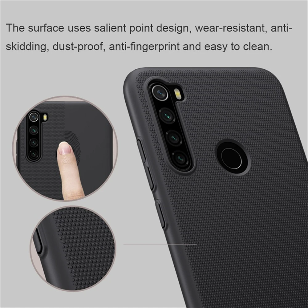 Чехол NILLKIN для Xiaomi Redmi Примечание 8 2021 матовые яркие цвета жесткий чехол накладка