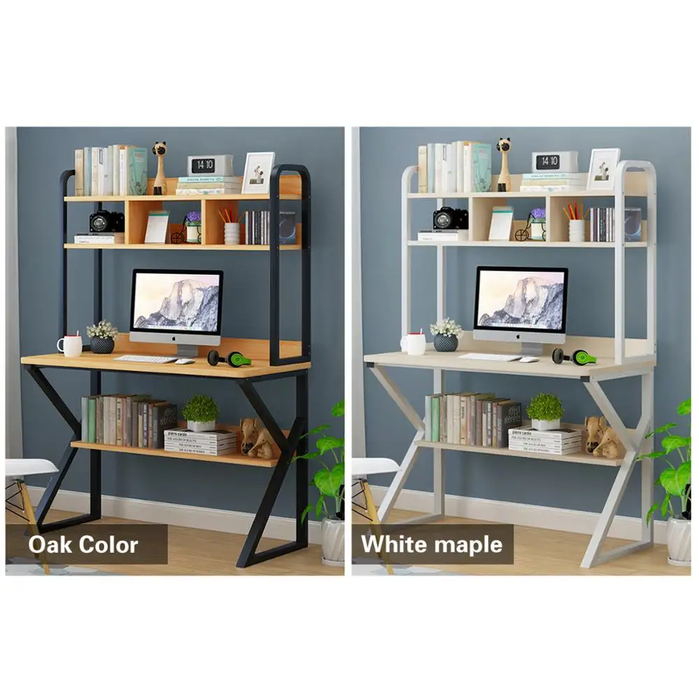 Стол компьютерный с полками и подставкой для процессора 4-уровневый игровой стол