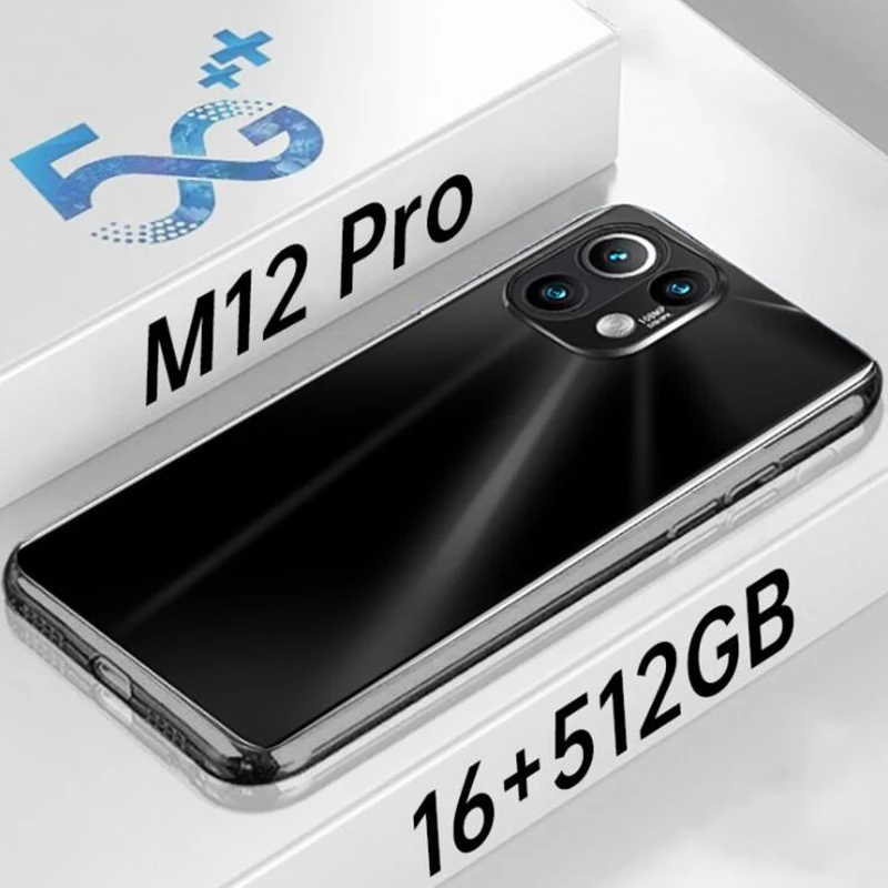 

Smart Phone XIAO M12 Pro 12Gb+256GB 32+64MP MTK6889+ Deca Core 6.1 Inch 1440*3200 Android 11 6000mAh 4G 5G Cellphones MTK6889