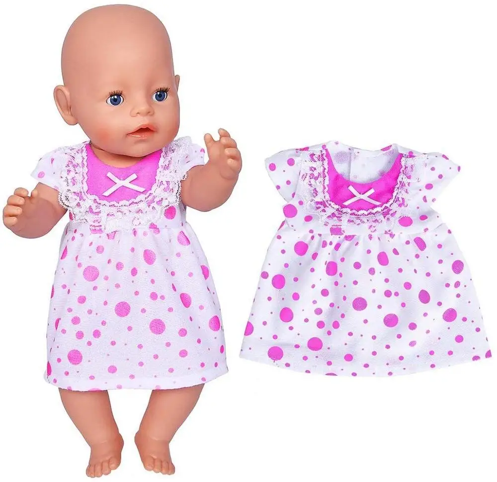 Fashion Clothes Suit Fit For 43cm Baby New Born Doll 17 Inch Dolls Clothes,Children best Birthday Gift - Цвет: Многоцветный
