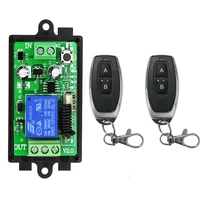 dc12v 24v 1ch 1 ch wireless rf remote control light switch 10a relay output radio receiver module switch controller garage doors