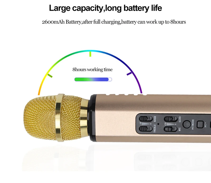 FELYBY мобильный телефон сокровище беспроводной Bluetooth микрофон многофункциональный двойной динамик частный режим портативный умный микрофон