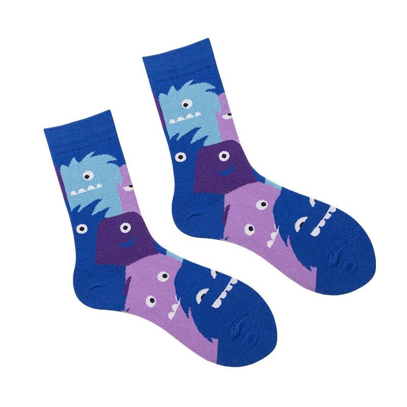 Новинка осень/зима японские забавные носки для влюбленных корейский стиль милая