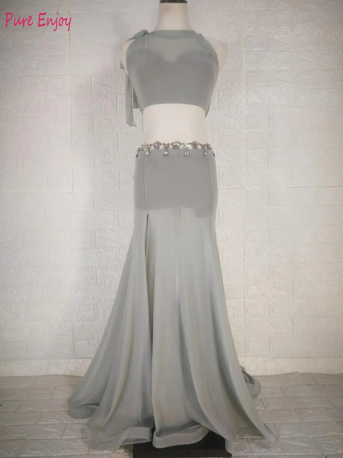 2020 женский дешевый класс одежда с плеча и юбка разрезом костюм для танца живота